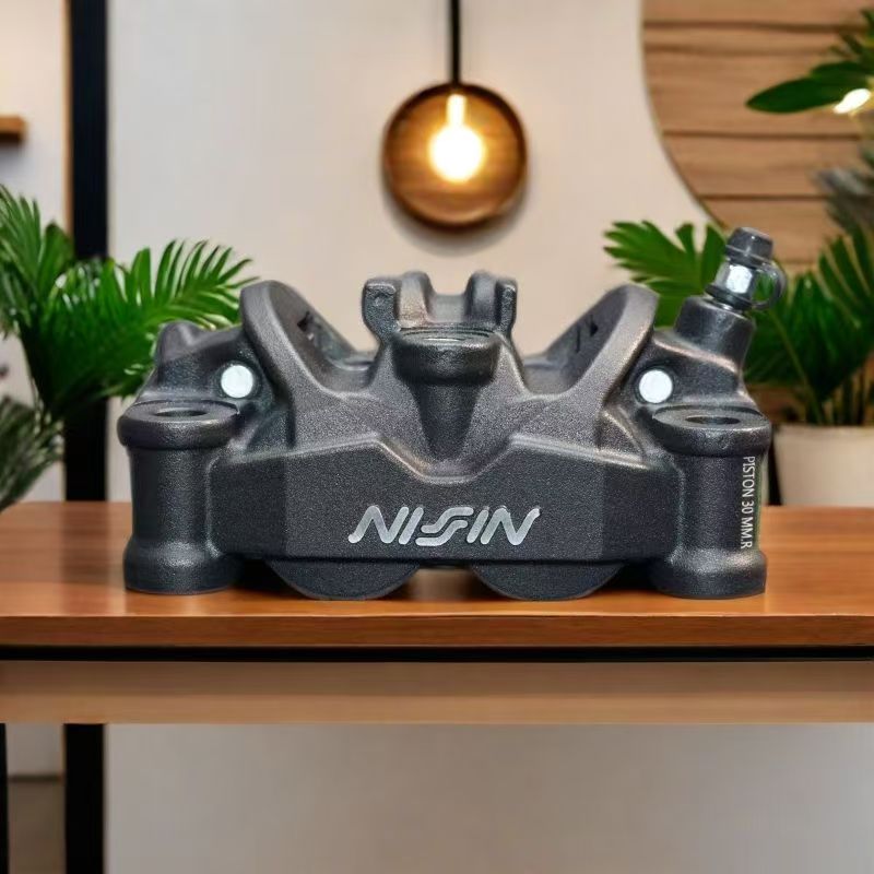Pinça de freio Nissin forjada  - Forged Front Brake Caliper 4 Piston avaliação e preço