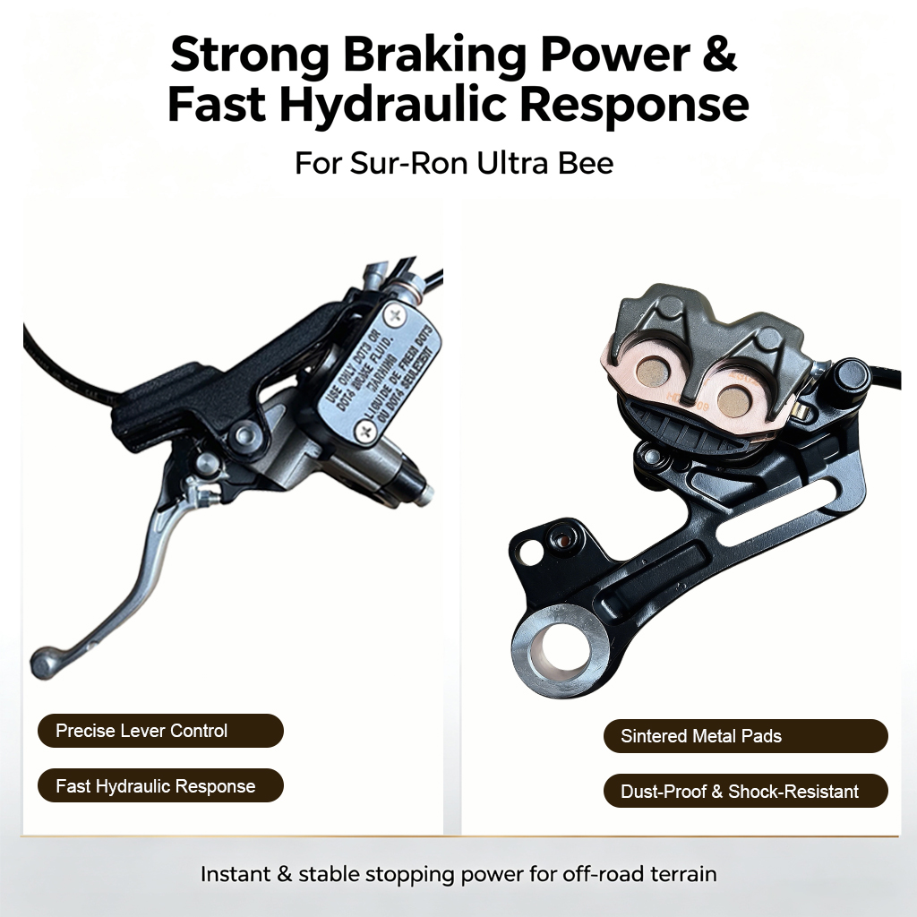 Conjunto de freio hidráulico d - Front Rear Brake Caliper Bracket Kit avaliação e preço