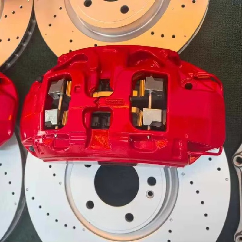 Novo conjunto de pinças de fre - Forged Front Brake Caliper 4 Piston avaliação e preço